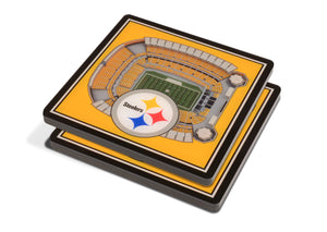 Pittsburgh Steelers 3D StadiumViews Coaster Set