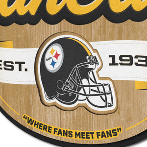 Pittsburgh Steelers 3D Fan Cave Wood Sign