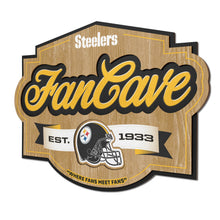 Pittsburgh Steelers 3D Fan Cave Wood Sign