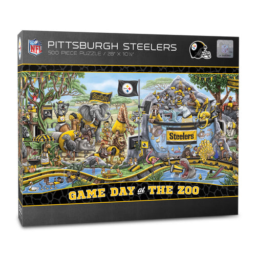 Pittsburgh Steelers Game Day At The Zoo 500 Piece Puzzle