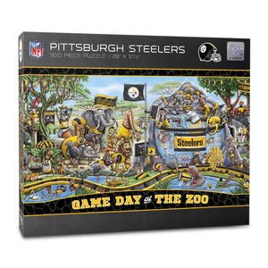 Pittsburgh Steelers Game Day At The Zoo 500 Piece Puzzle