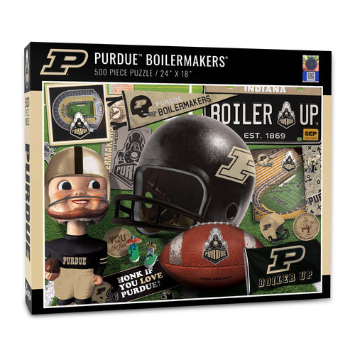 Purdue Boilermakers Football Retro Series Puzzle