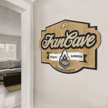 Purdue Boilermakers 3D Fan Cave Wood Sign