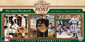 Saturday Evening Post MLB Cooperstown Panoramic Jigsaw Puzzle By Norman Rockwell