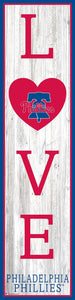 Philadelphia Phillies Love Door Leaner  6"x24"