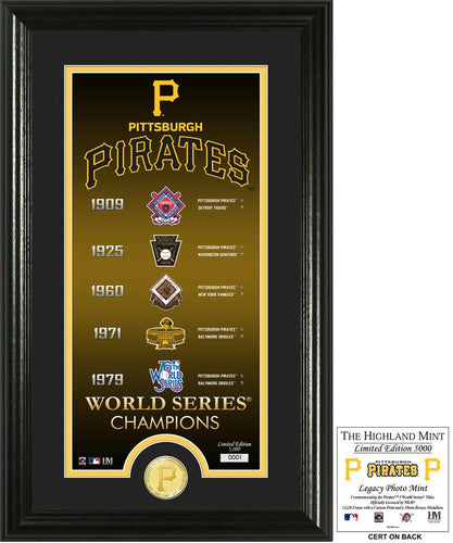 Pittsburgh Pirates Legacy Supreme Bronze Coin Photo Mint