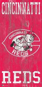 Cincinnati Reds Heritage Logo Wood Sign - 6"x12"