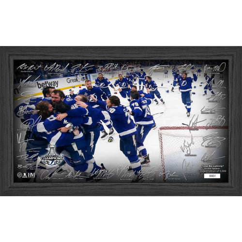 Tampa Bay Lightning 2021 Stanley Cup Final Champions Celebration Signature Rink
