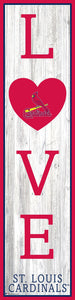 St. Louis Cardinals Love Door Leaner  12"x48"
