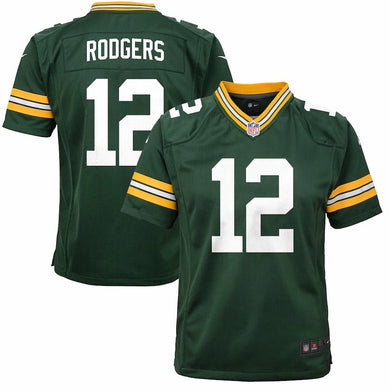 Aaron Rodgers Green Bay Packers #12 Youth Jersey