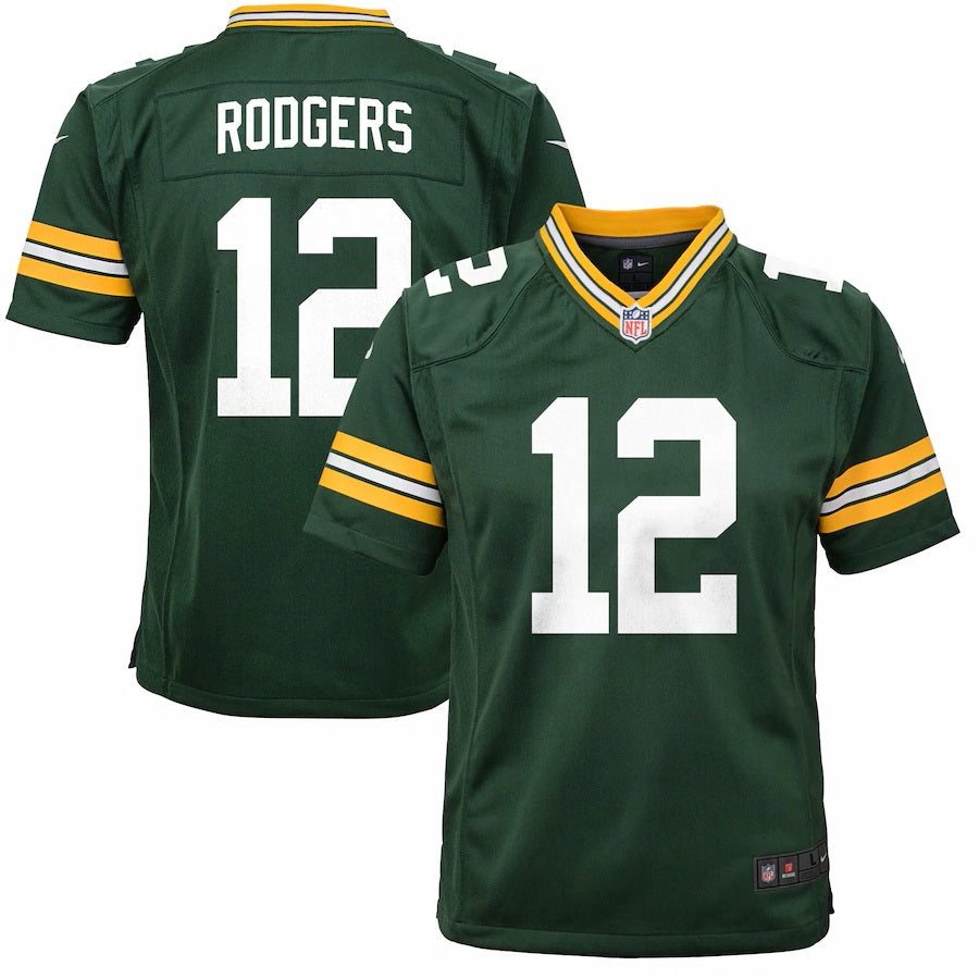 Nike Youth Aaron Rodgers Green Green Bay Packers Game Jersey - S - Green