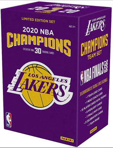 Los Angeles Lakers 2020 NBA Finals Champions Panini 30 Card Team Set