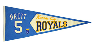 George Brett #5 Kansas City Royals Legends Wool Pennant