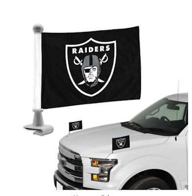 Set of 2 NFL Pittsburgh Steelers Ambassador Car Flags 6 x 4