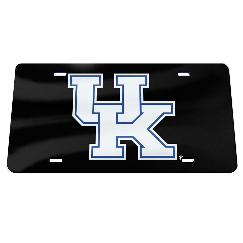 Kentucky Wildcats Black Chrome Acrylic License Plate