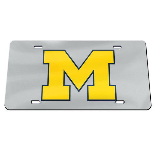 Michigan Wolverines Chrome Acrylic License Plate