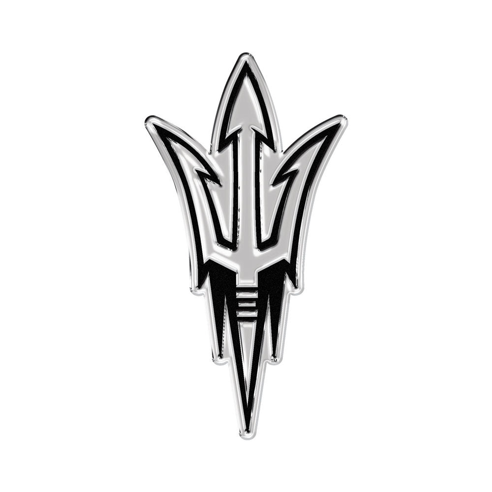Arizona State Sun Devils Free Form Chrome Auto Emblem     