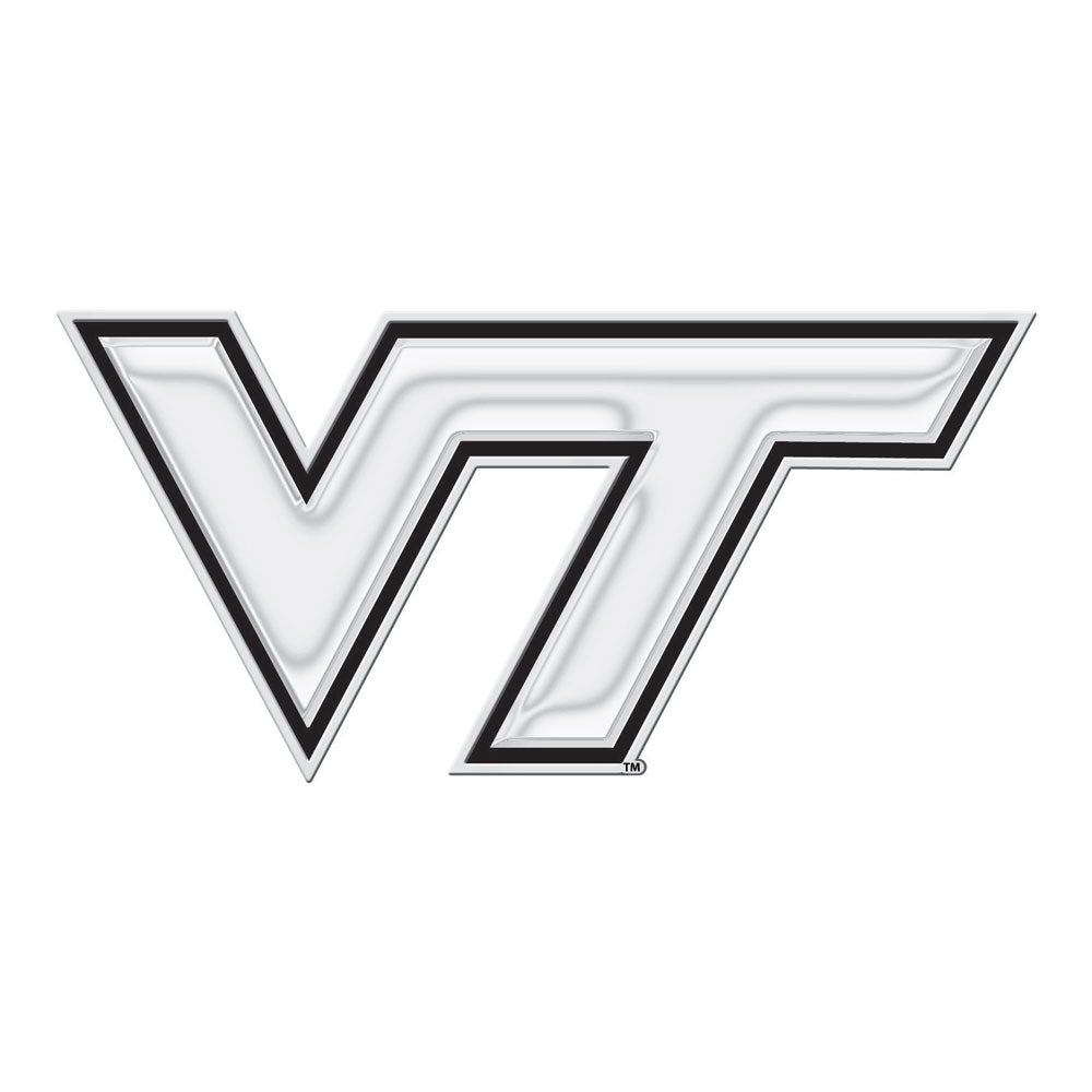Virginia Tech Hokies Chrome Auto Emblem                                                                                         