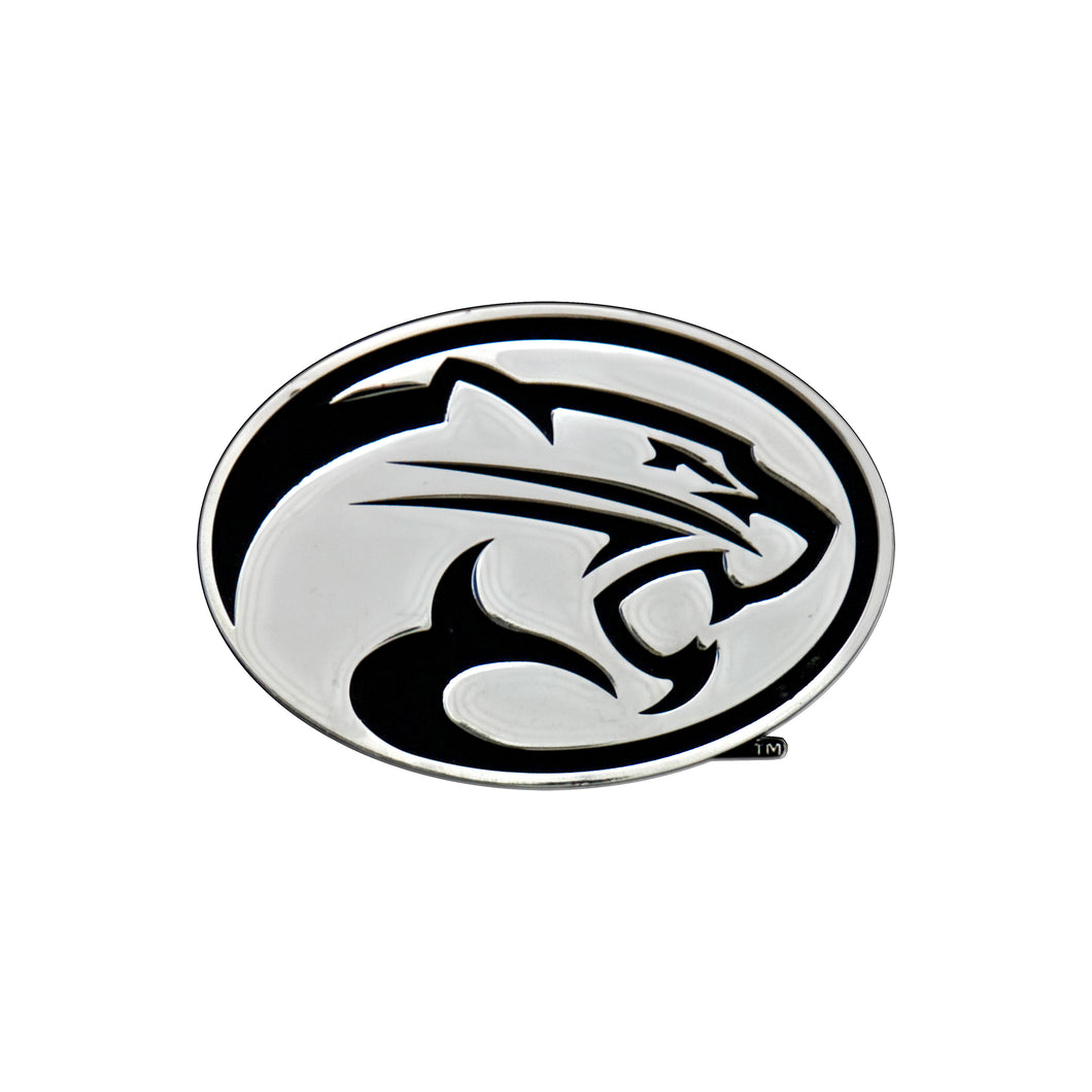 Houston Cougars Round Chrome Auto Emblem 