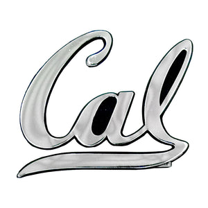 Cal Bears Free Form Chrome Auto Emblem     