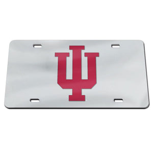 Indiana Hoosiers Chrome Acrylic License Plate