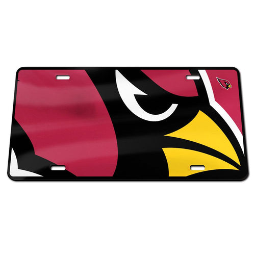 Arizona Cardinals Mega Logo Acrylic License Plate