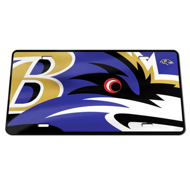 Baltimore Ravens Mega Logo Acrylic License Plate