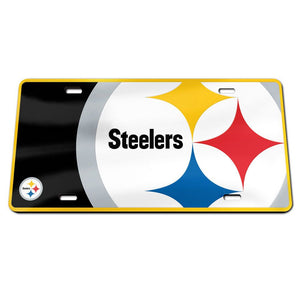 Pittsburgh Steelers Mega Logo Acrylic License Plate