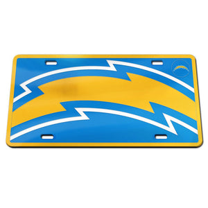 Los Angeles Chargers Mega Logo Acrylic License Plate