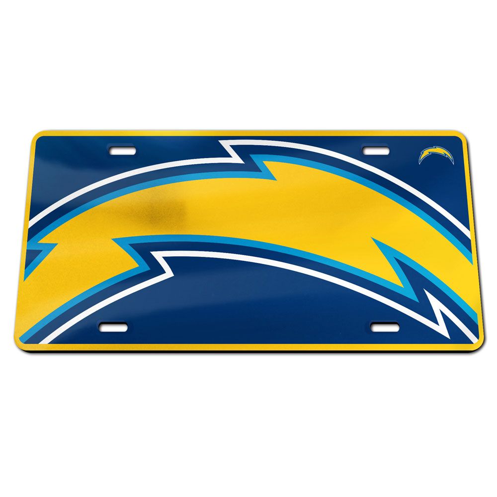 Los Angeles Chargers Vintage Mega Logo Acrylic License Plate