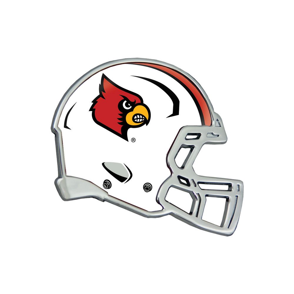Louisville Cardinals Chrome Metal Auto Emblem