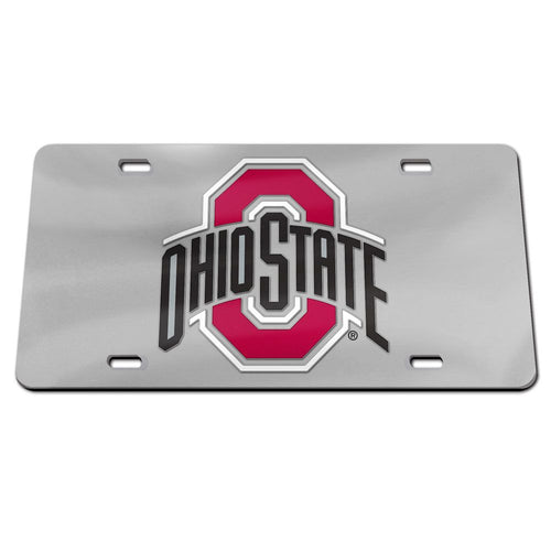 Ohio State Buckeyes Chrome Acrylic License Plate