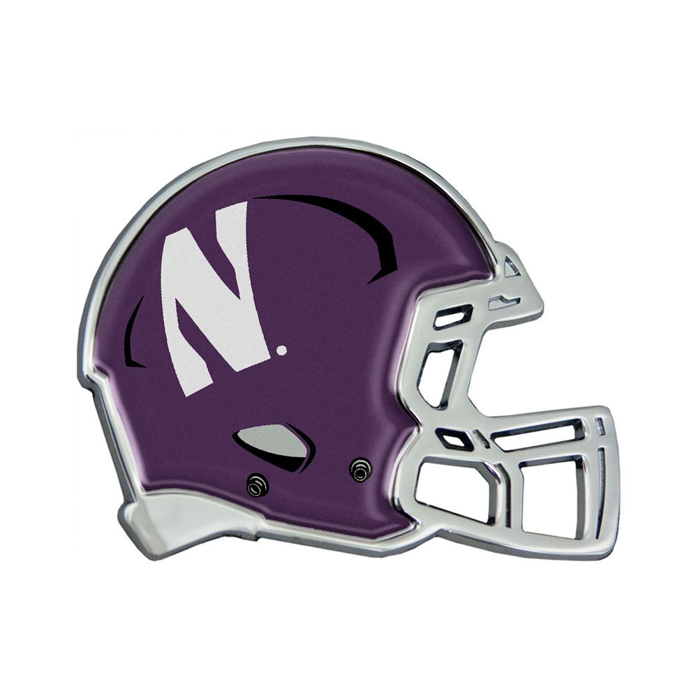 Northwestern Wildcats Chrome Helmet Emblem