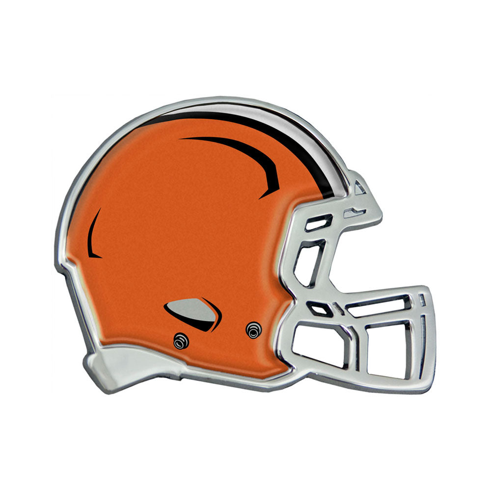 all orange chrom football helmet Cleveland Browns Auto Emblem