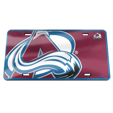 Colorado Avalanche Mega Logo Acrylic License Plate