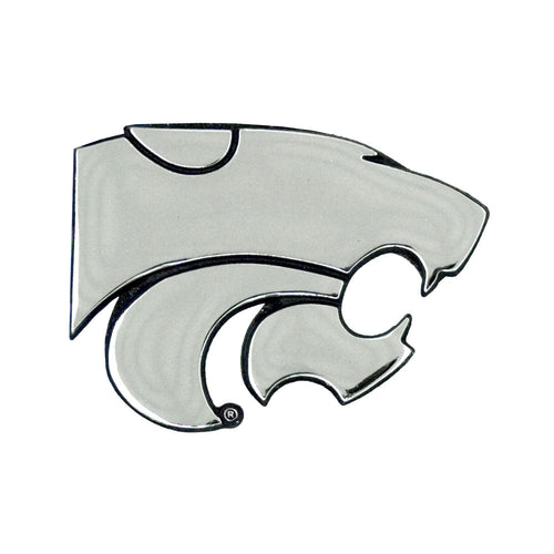 Kansas State Wildcats Free Form Chrome Auto Emblem     