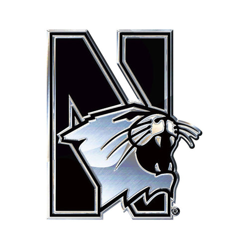 Northwestern Wildcats Chrome Auto Emblem                                              