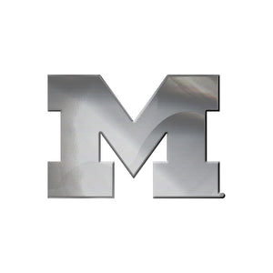 Michigan Wolverines Chrome Auto Emblem           