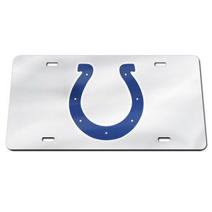Indianapolis Colts Chrome Acrylic License Plate