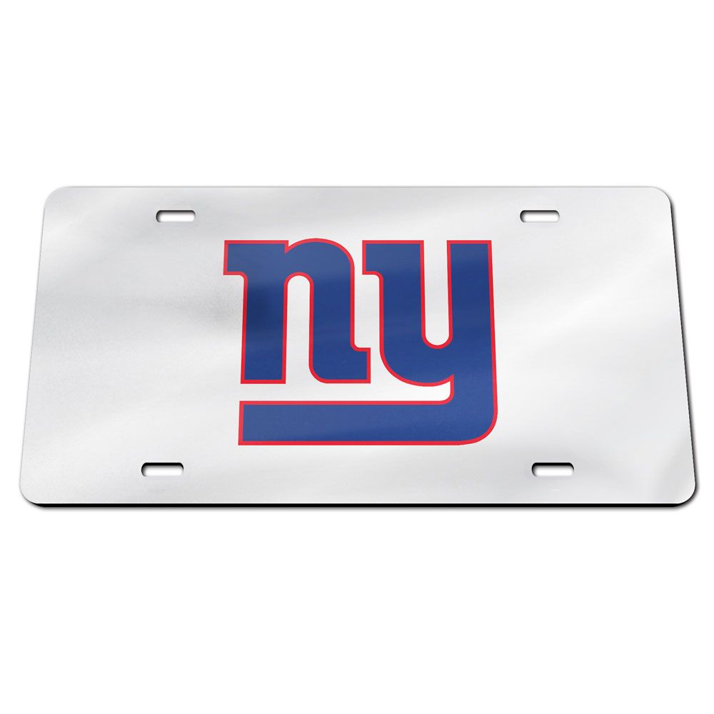 New York Giants Chrome Acrylic License Plate