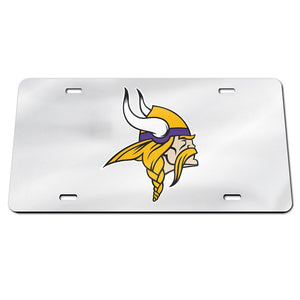 Minnesota Vikings Chrome Acrylic License Plate