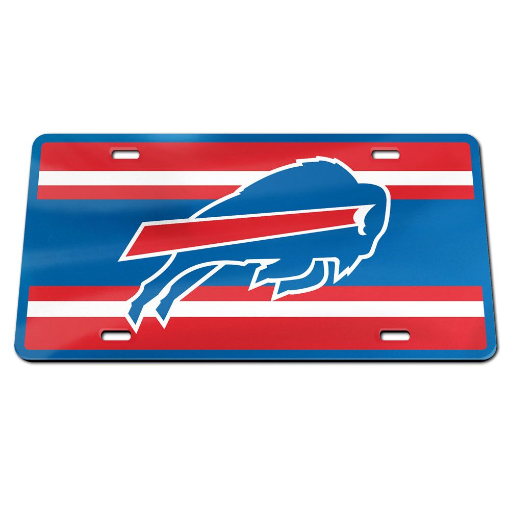 Buffalo Bills Stripes Acrylic License Plate