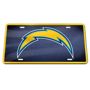 Los Angeles Chargers Teamball Acrylic License Plate