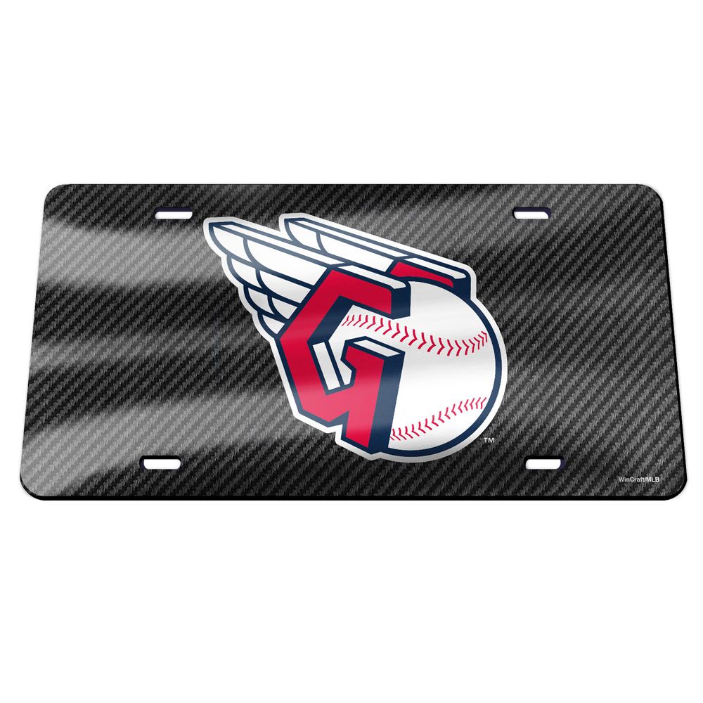 Cleveland Guardians Carbon Fiber Acrylic License Plate