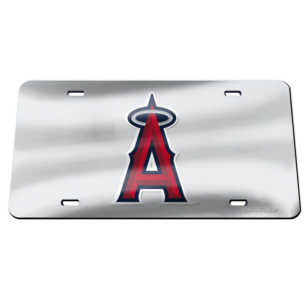 Los Angeles Angels Chrome Acrylic License Plate