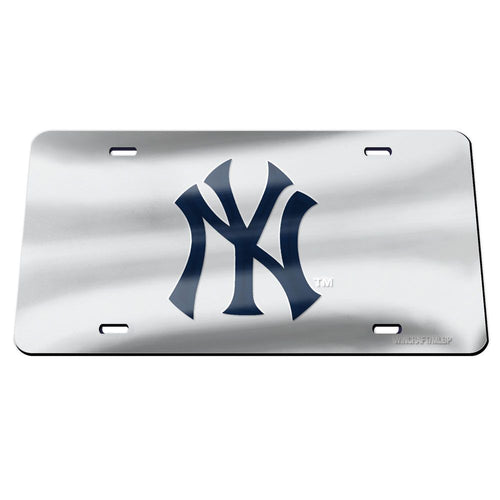 New York Yankees Chrome Acrylic License Plate