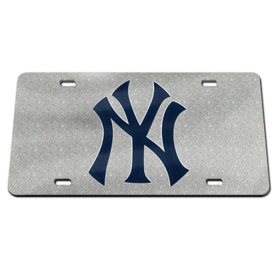 New York Yankees Chrome Bling Acrylic License Plate