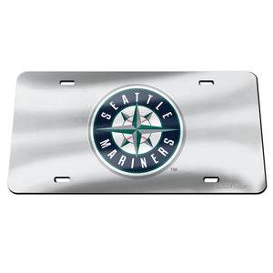Seattle Mariners Chrome Acrylic License Plate