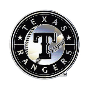 Texas Rangers Chrome Auto Emblem                                                                                                           