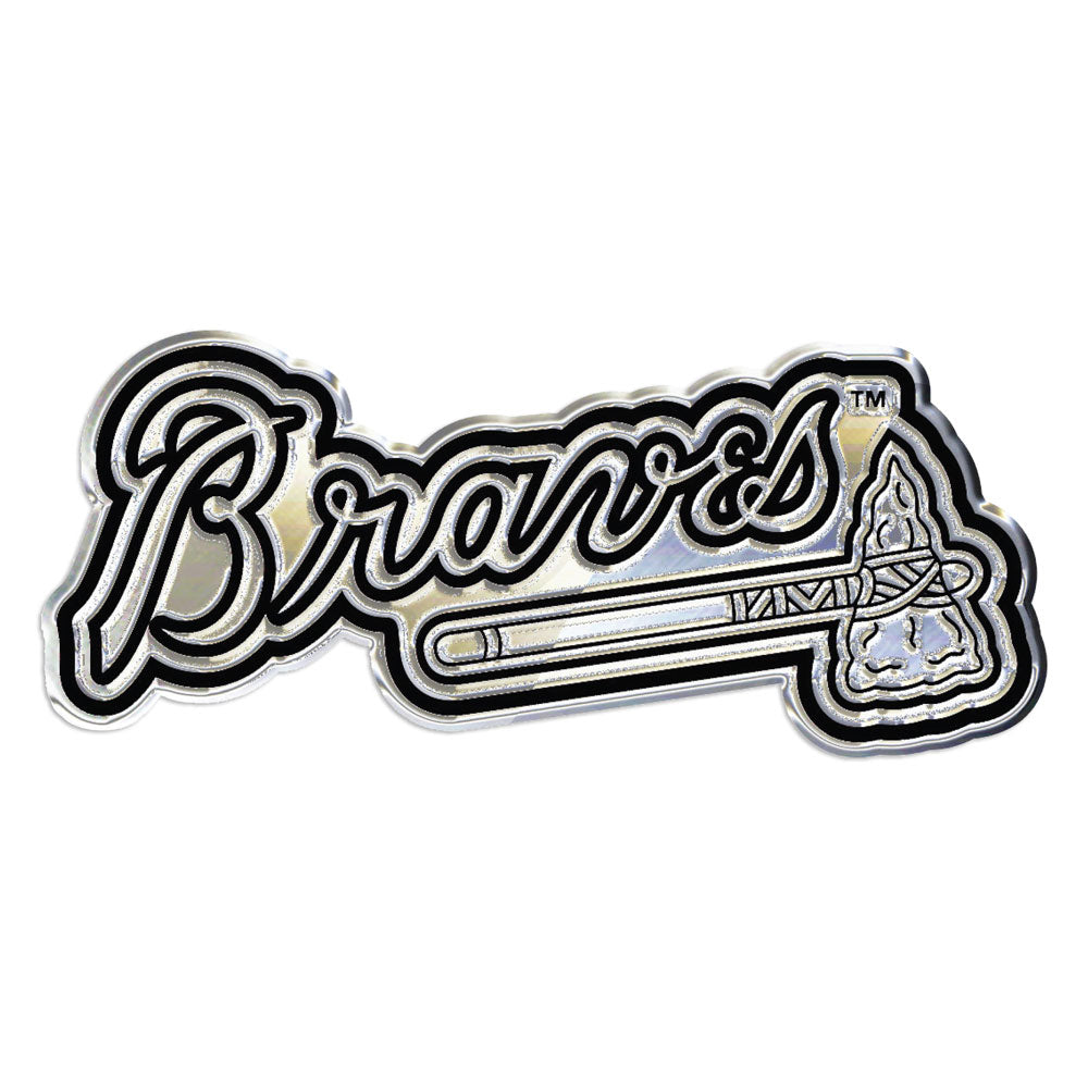 Atlanta Braves Chrome Auto Emblem                                                                                                  